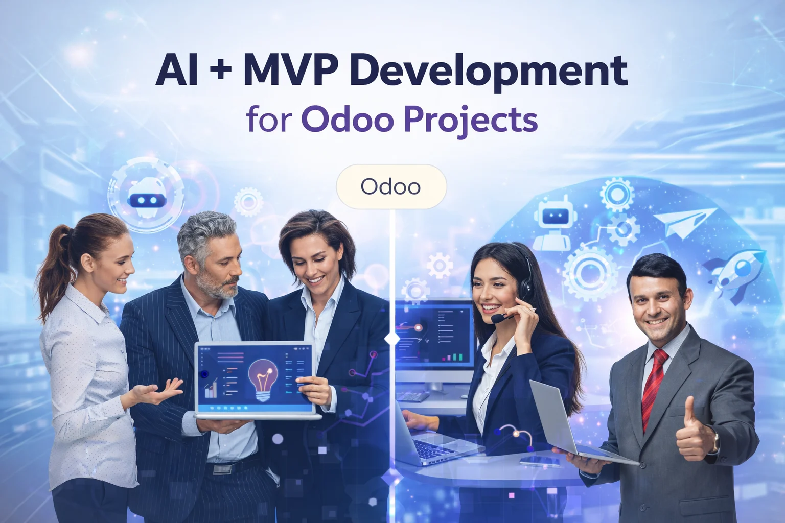 AI and MVP development services for Odoo projects, business automation, ERP solutions and digital transformation