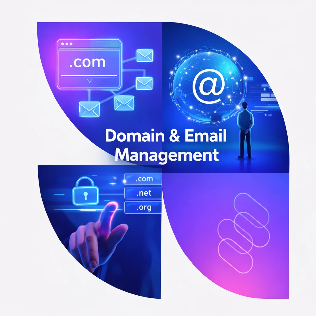 Professional domain registration and business email management services