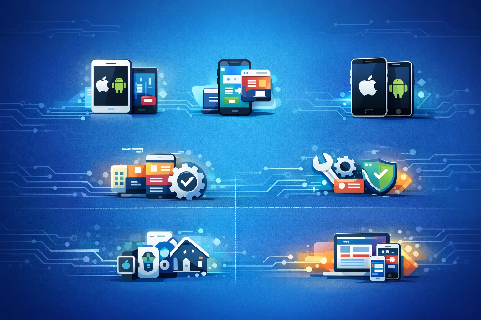 Mobile app development services for Android, iOS, web applications, IoT solutions and app maintenance